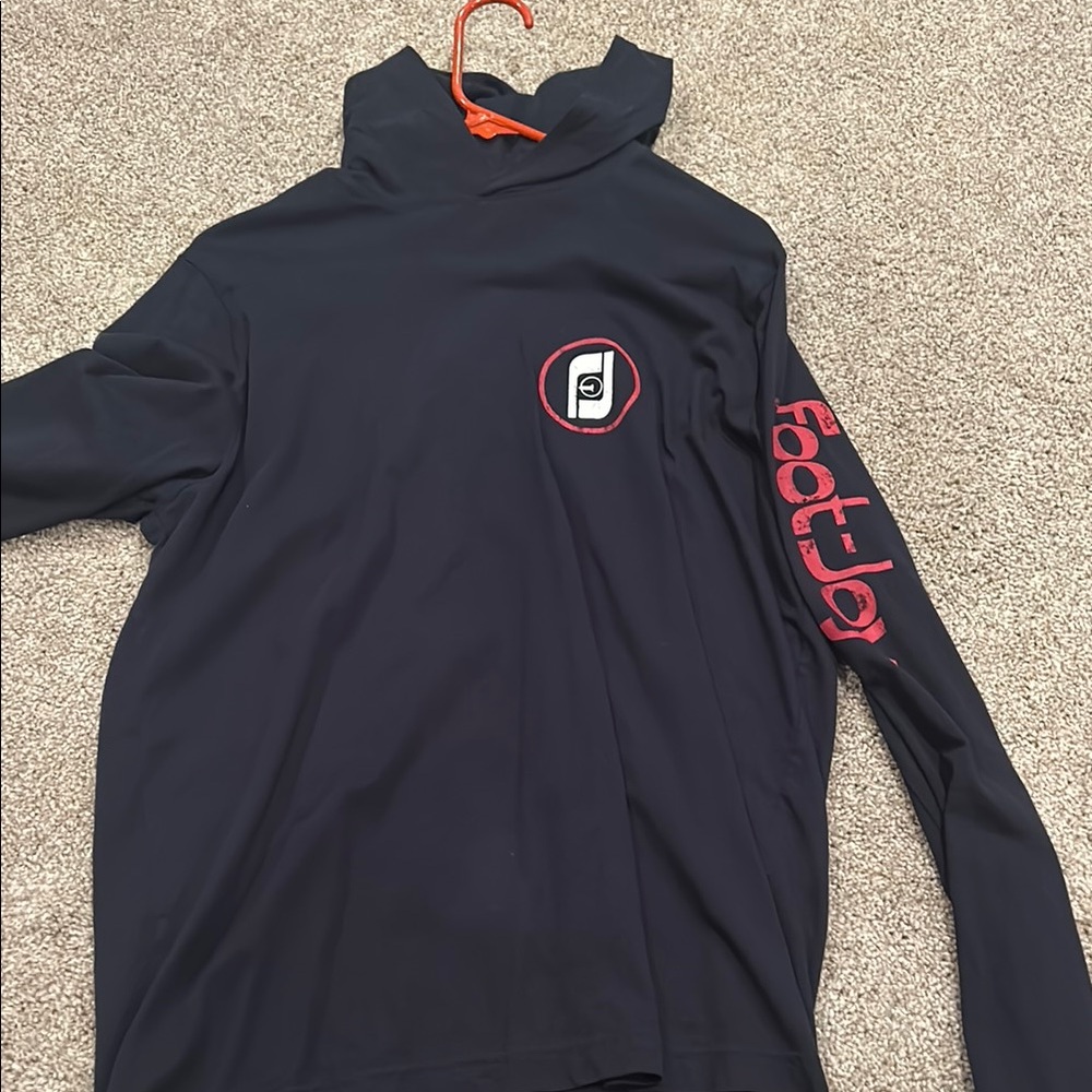 FootJoy Heritage Collection Black Hoodie with Red Logo